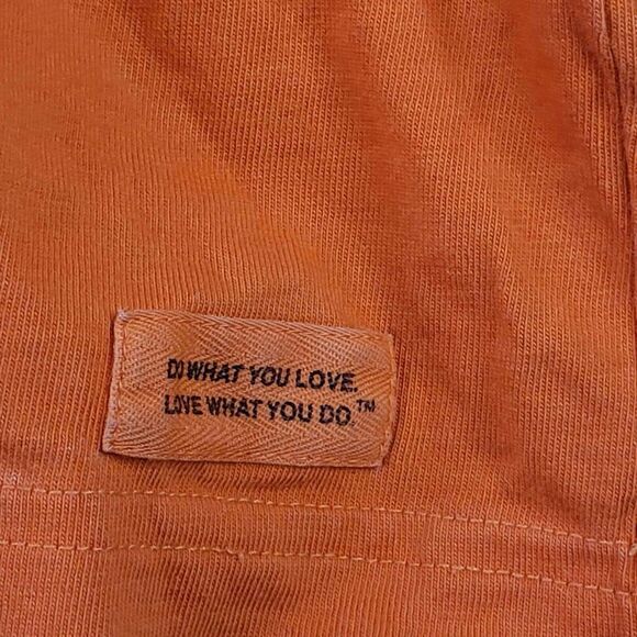 Life is Good Mens Short Sleeve Crewneck T-Shirt Tee Size XL Orange Dad Father - Picture 6 of 9